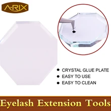 1 шт. восемь квадратных кристаллических пластин Стеклянная емкость Кристально Чистая простота использования цикла