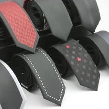 Высокое качество новое поступление галстуки для мужчин 5,5 см тонкие Дизайнеры галстуков фирменные галстуки мужские шелковые галстуки s Галстуки Gravata подарочная коробка