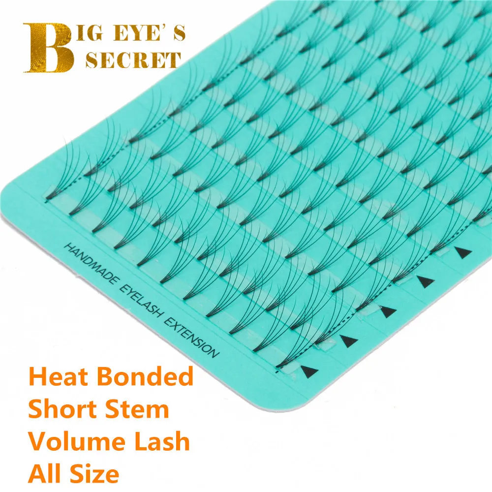 

Heat Bonded Volume Lash Supplies Premade Fans Wholesale Volume Lash Extension Short Stem False Eyelash Extension Volume Lashes