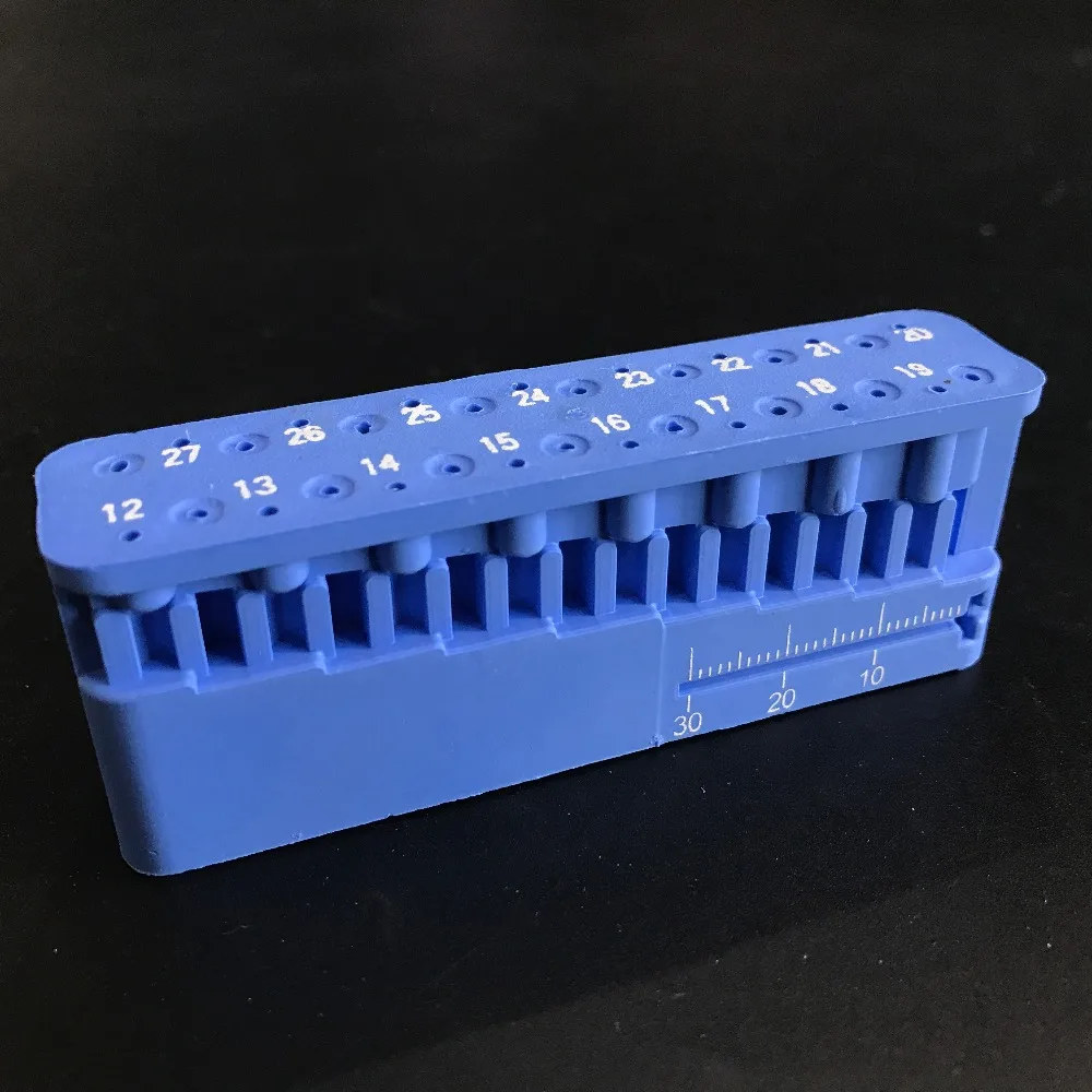 Hot sale Dental Endo Measuring Autoclavable Endodontic Block Files