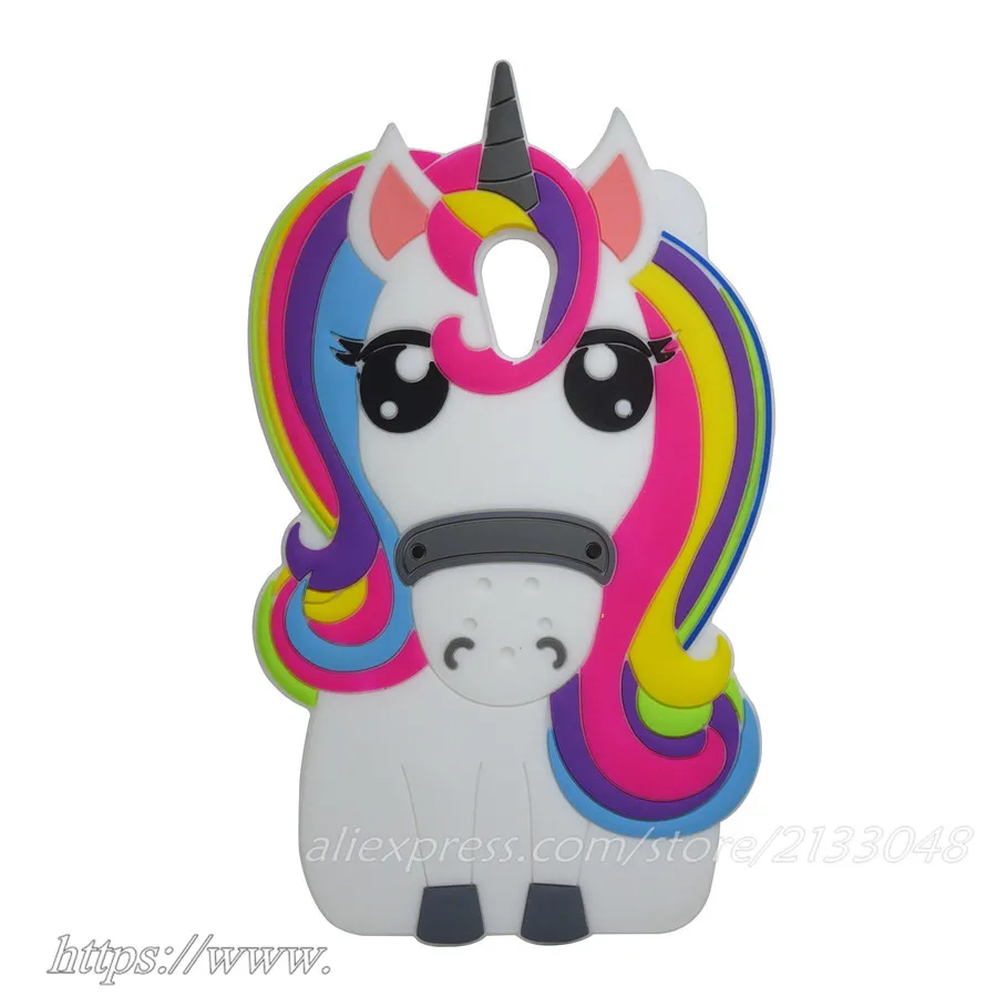 Fashion 3D Cartoon Unicorn Silicone case For Meizu M3E MX6 Cute Horse Rubber cover meizu pro 6 plus M2 M3 M5 NOTE |