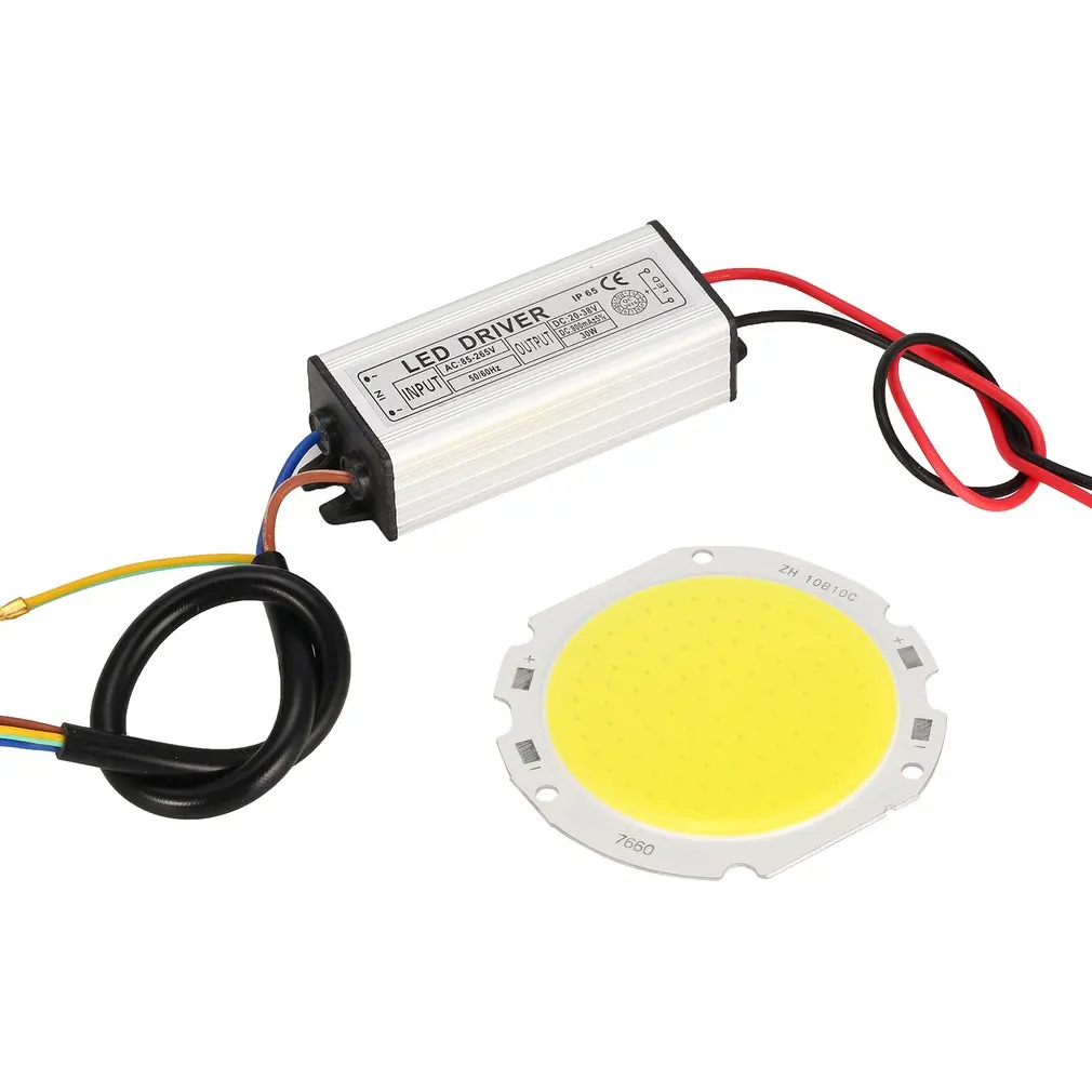 

30w Led Chips Bulb Bead With Led Driver Lighting Transformers Adapter Widely used in advertising lighting, Indoor Lighting