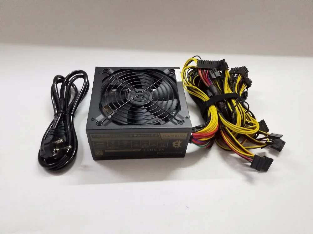 YUNHUI ETH ZCASH Шахтер золото мощность 12 V 150 1800 W(с кабелем)(YUNHUI) 1800 Вт ETH PSU для R9 380 RX 470 RX480 6 GPU карты