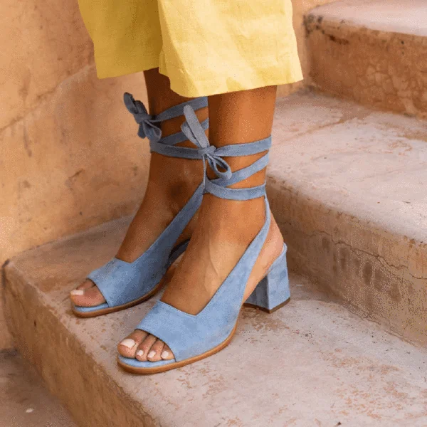 

Laamei 2019 Fashion Women Sandals Strappy Bandage Lace-Up Toe Sandals Flat Heel Cut Out Sandals Peep Toe Shoes Plus Size