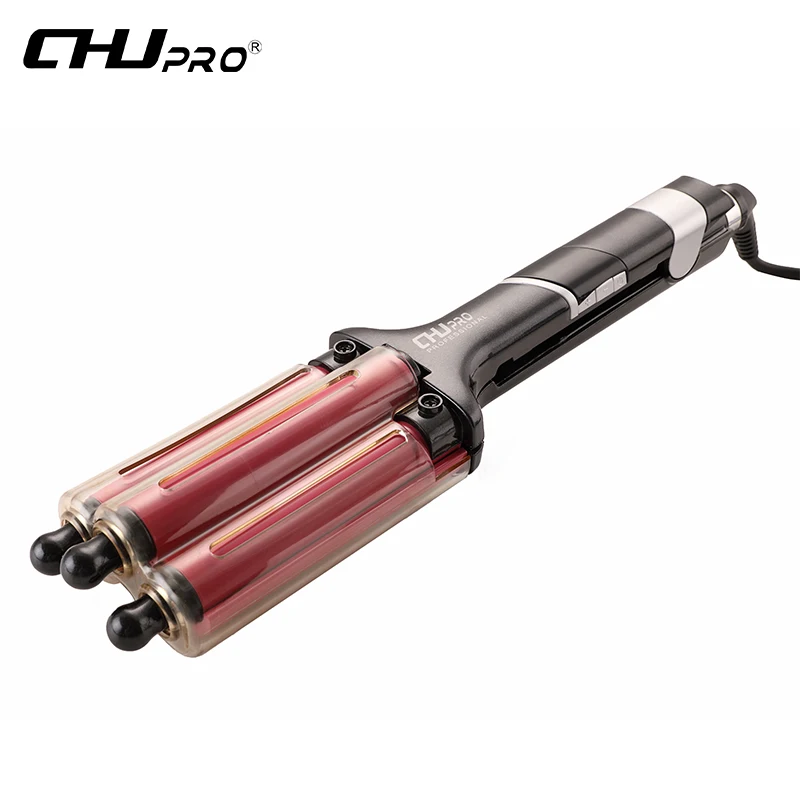 

High Quality Professional Ceramic Triple Barrel Hair Curler 110-220V Hair Curling Iron Hair Waver Styling Tools Hair Styler