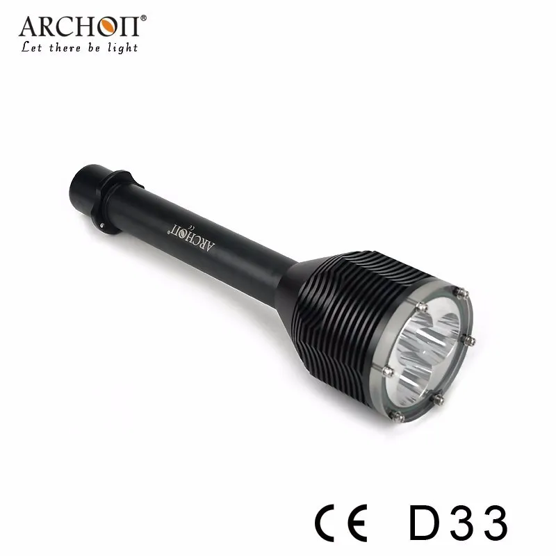 ARCHON D33 фонарь для дайвинга 3* CREE XM-L2 U2 светодиодов Макс 3000 подводный фонарик lumen подводный 100 м водонепроницаемый фонарь для дайвинга