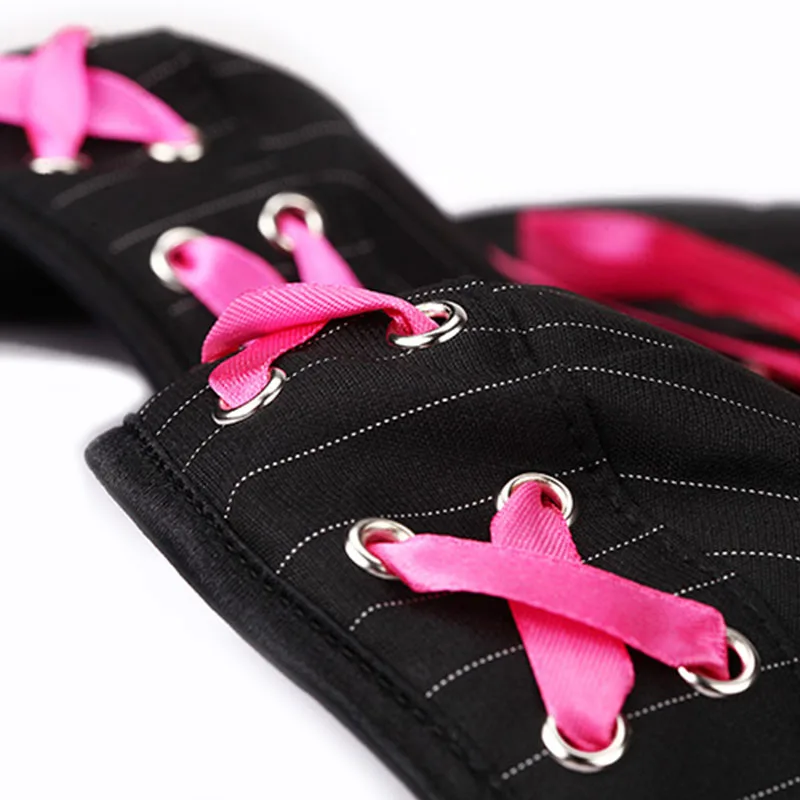 Черные корсеты Бурлеск и бюстье розовый полосатый кружевной корсет espartilho Korset для женщин