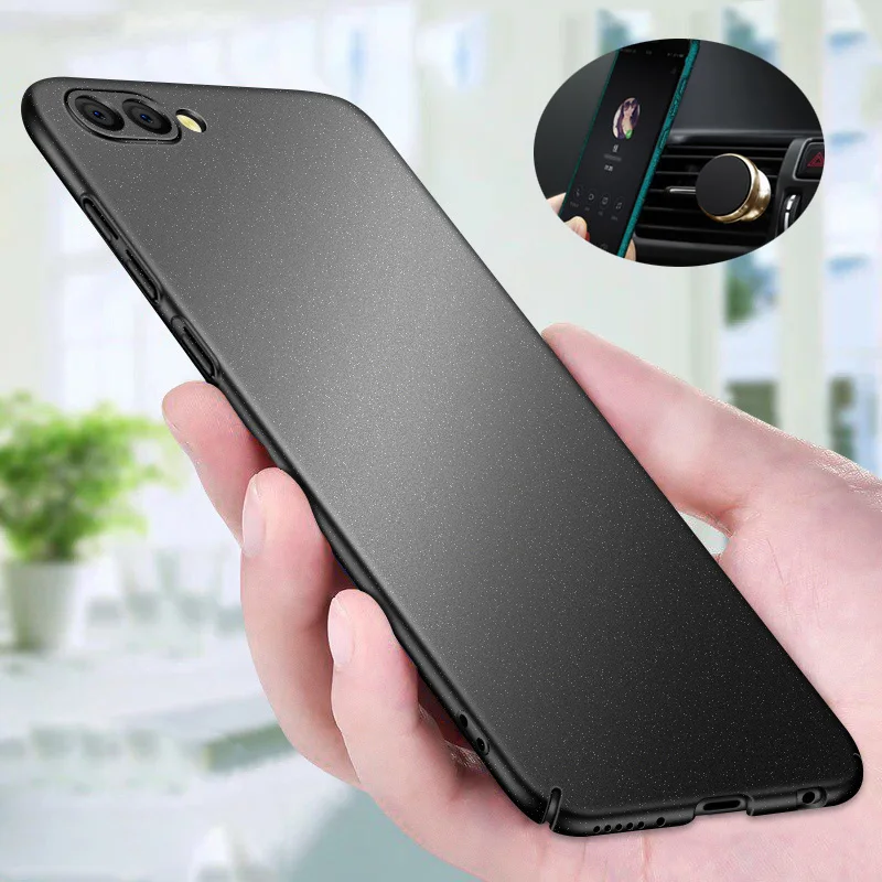 

For Huawei Honor View 10 Case Matte Original AIXUAN Honor 10 Metal Plastic Magnetic Car Holder Cover For Huawei Honor 10 V10