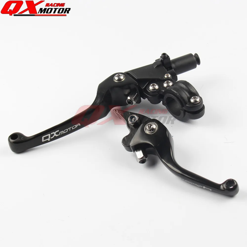 

Black Aluminum Clutch and Brake Folding Lever Fit Most Of Motorcycle Dirt Pit Bike Motorcross CRF KLX YZF RMZ Free Shipping