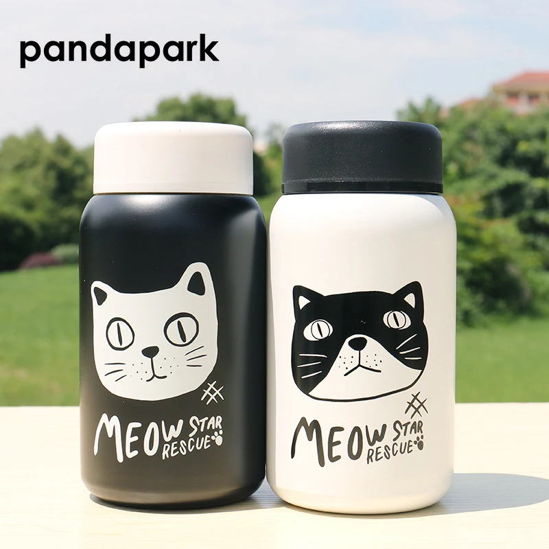 

Pandapark Cat Thermos Cup Cartoon Stainless Steel Car Vacuum Flask Office Mug Vehicle Bottle Thermoses Christmas Gift PPX005