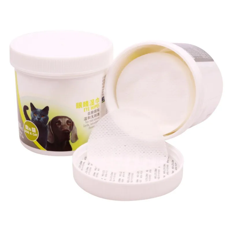 100PCS/Set Pet Eye Wet Wipes Cat Dog Tear Stain Remover Gentle Non