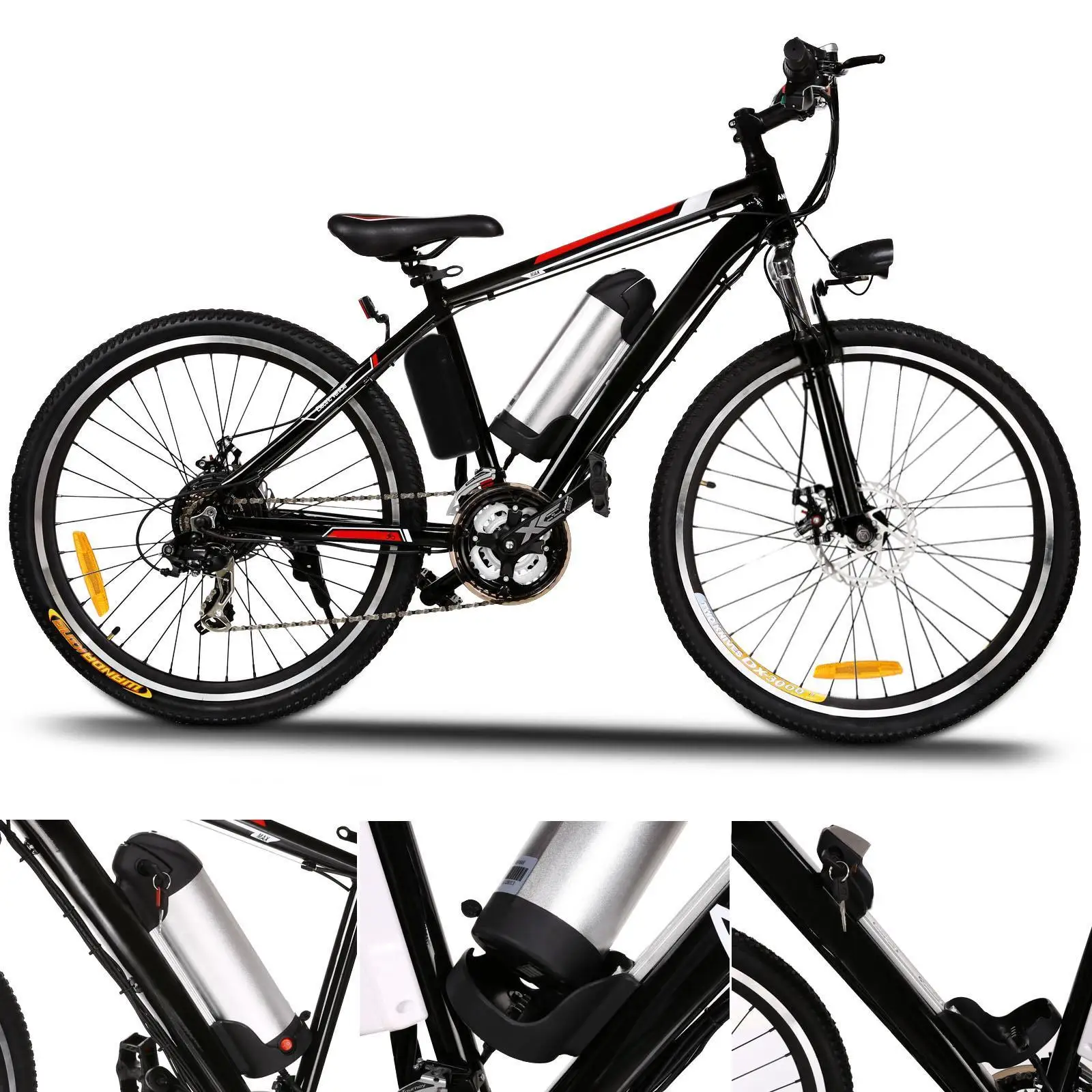 Flash Deal Powerful Electric Bike  Mountain bike 26 Inch 250W EBike 21 Speed Electric Car City Road Electric Mountain Bicycle For Men EU/UK 1