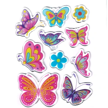 

Lovely PVC Crystal jelly Stickers Decorative Cartoon Soft Stickers DIY Children's Toys Decorate Painting Boys and girls Reward