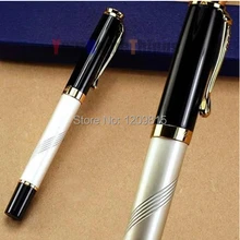 JINHAO 500 белая шариковая ручка с золотым зажимом канцелярский школьный офисный принадлежности написание, фирменная ручка+ 1 бархатный мешочек