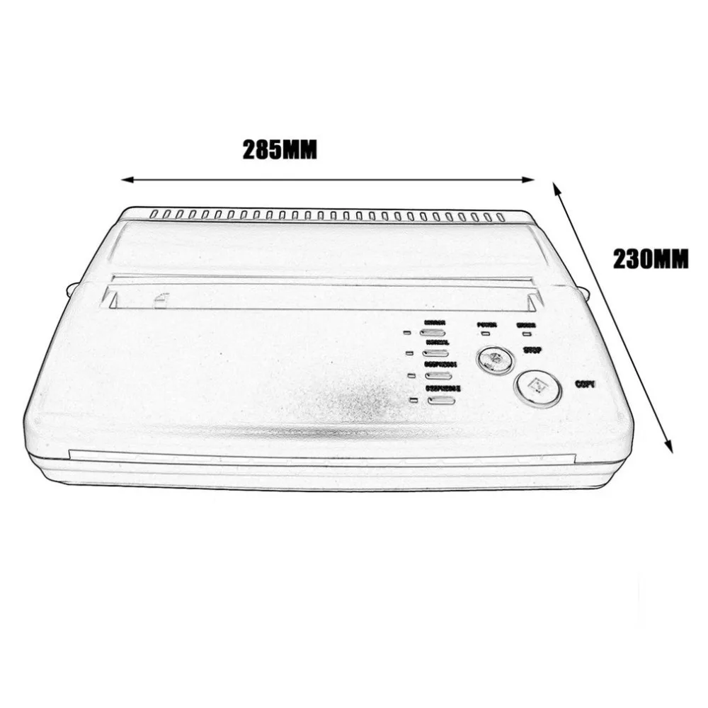 Стильный профессиональный производитель трафаретов для тату, переводная машина, флеш-термальный копировальный принтер, принадлежности для принтера, штепсельная вилка стандарта ЕС/США