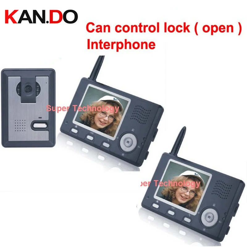 

can control lock (door),3 wall to work,wireless Video Door Phone,3.5"LCD,wireless video doorbell,video intercom system