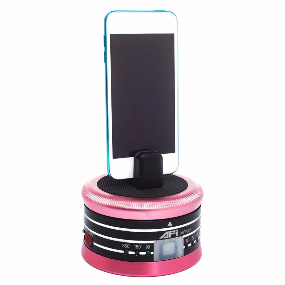 

AFI MRA01 Mini Electric Tripod Head 360-Degree Panorama Head For GoPro Action Camera Professional Metal Ball Head Pink