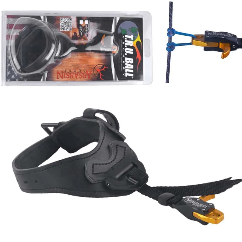 

1pc Arrows and Bow Release Metal Leather Strength Saving Release for Compound Bow Archery Shooting