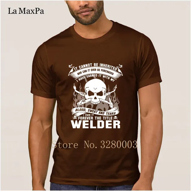 La Maxpa Kreatur Beilaufigen Manner T Shirt Schweisser Lustige Spruche Manner T Shirt Sommer Formale Tshirt Homme Hohe Qualitat T Shirts Aliexpress