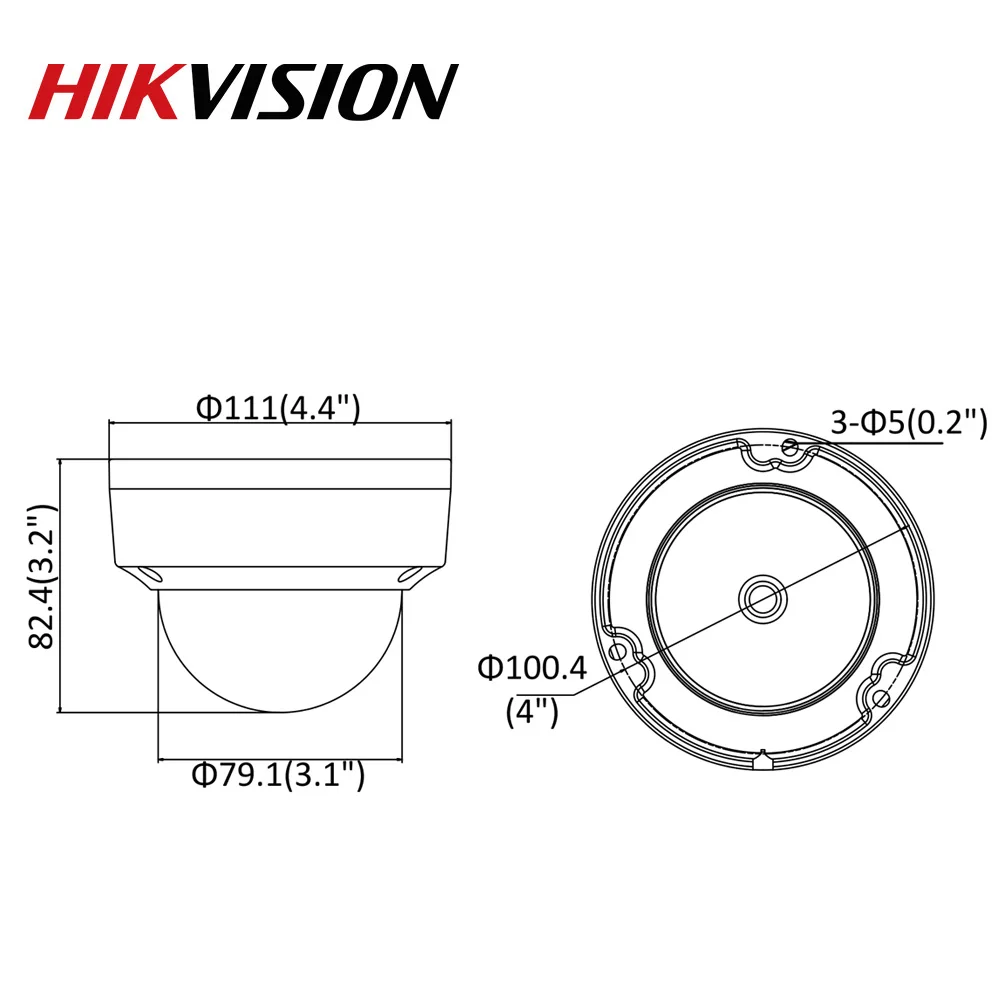  Hikvision Original IP Camera 8MP IR Fixed Dome DS-2CD2185FWD-I Network Camera POE H.265 Updatable C