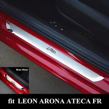 FR Aço Inoxidável do Peitoril Da Porta Da Placa do Scuff Capa Para SEAT LEON ARONA ATECA FR