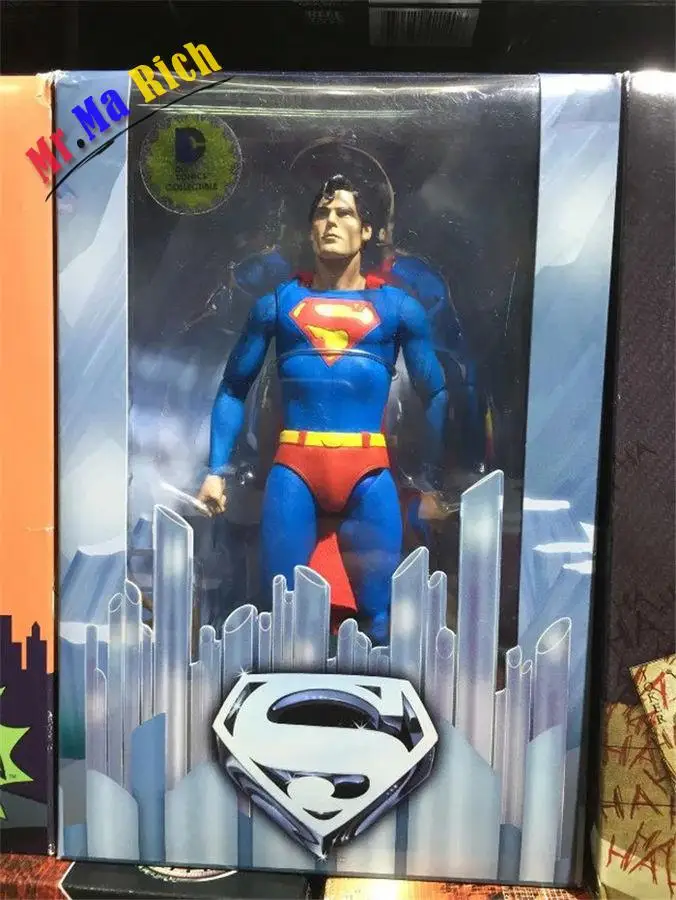 Neca Dc Comics Superman Christopher Reeves Superhero 7" Action Pvc Figure Ib