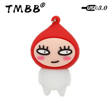 

Fast USB 3.0 Cartoon Farting peach USB Flash Drives 64GB Mini Pendrive 128GB 32G 8GB 16GB Memory Stick Pen Drive Flashdisk Gifts