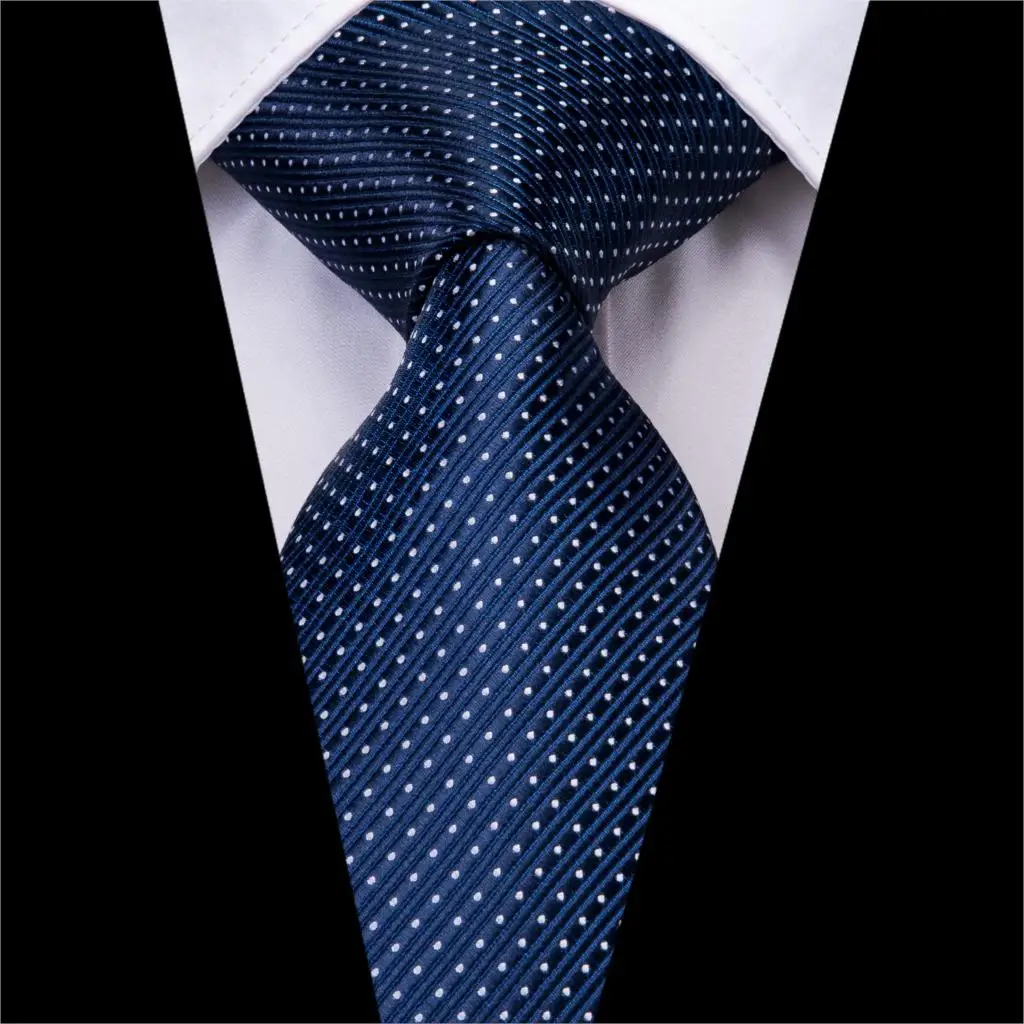 Галстук платок набор классический твердый подарок для мужчин тканый Свадебная вечеринка Шелковый мужской галстук карман квадратный темно синий галстук для мужчин SN-3226