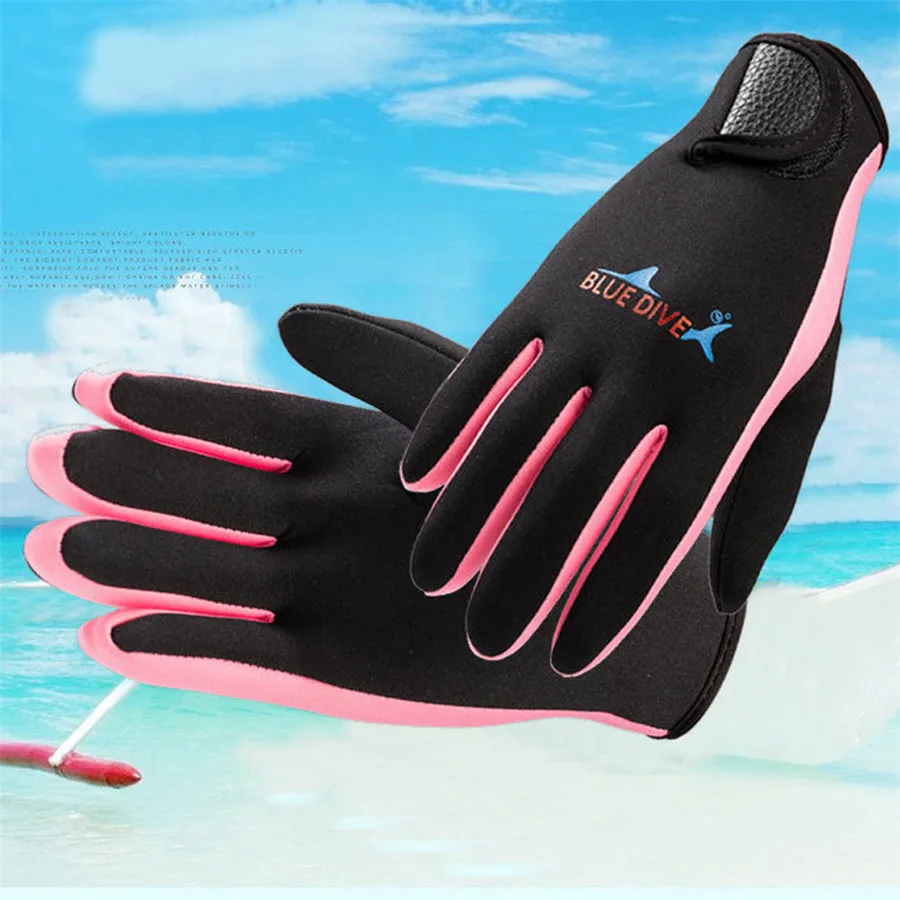 2019 1.5mm diving gloves neoprene gloves diving surfing javelin fishing snorkeling sea sports warm gloves fashion 40MA10 (18)