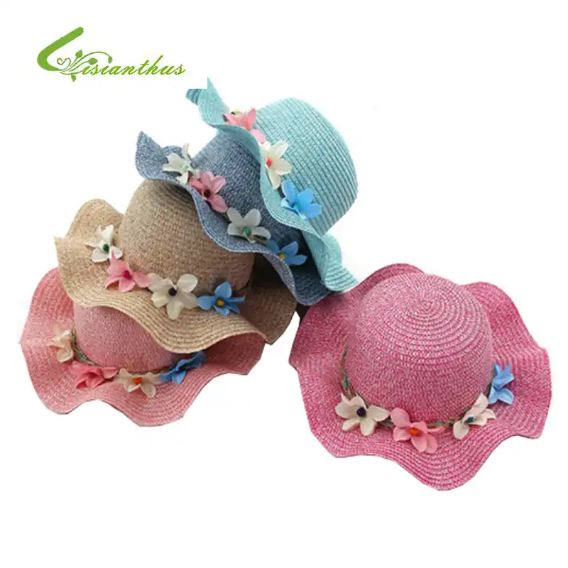 girls straw hats to decorate
