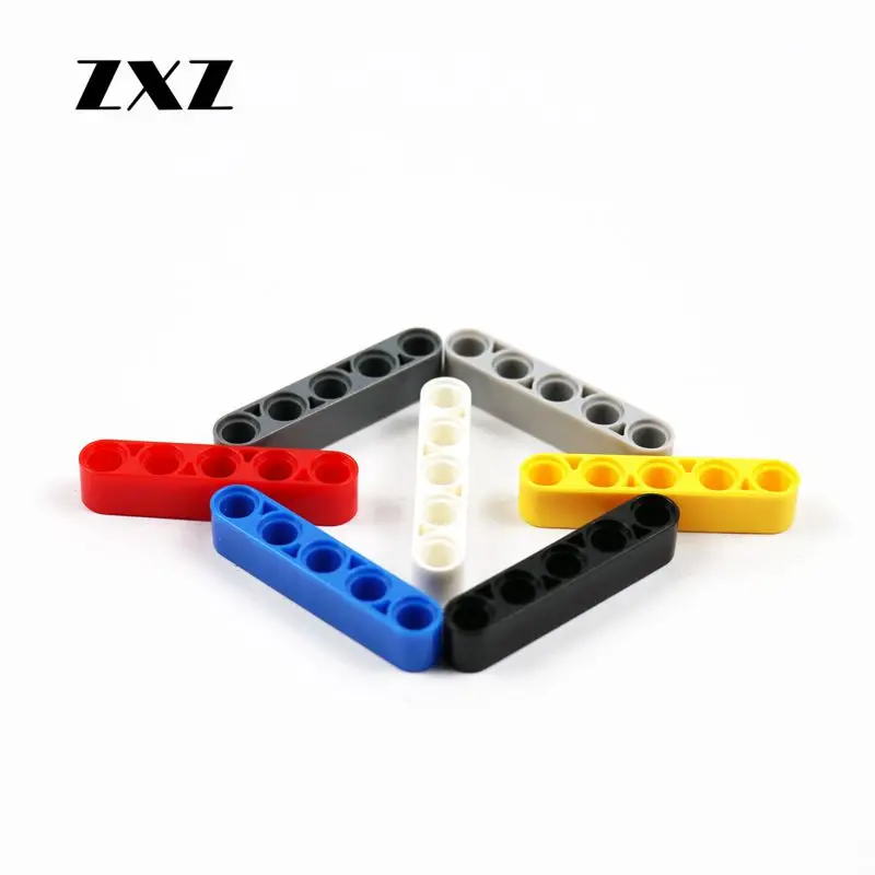 

ZXZ DIY Self-Locking Bricks Technic Liftarm Beam 1x5 Hole Building Blocks Compatible With Legoes 32316 Technic Sets