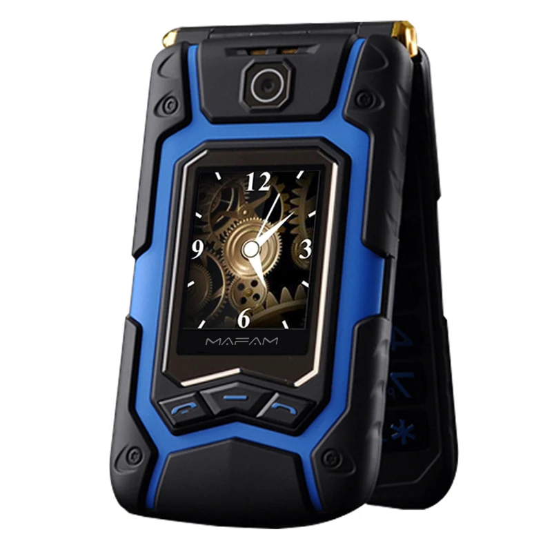 Meilleur Téléphone Mobile Mobile FM Double veille Double écran antichoc Double SIM Rover X9 pour personnes âgées P008