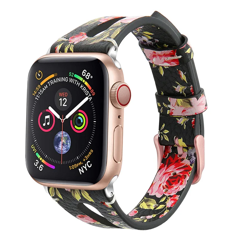 Кожаный ремешок для часов Apple Watch 38 мм 44 мм 40 мм 42 мм кожаный ремешок сменные браслеты для Iwatch браслет 83008 - Цвет ремешка: 6