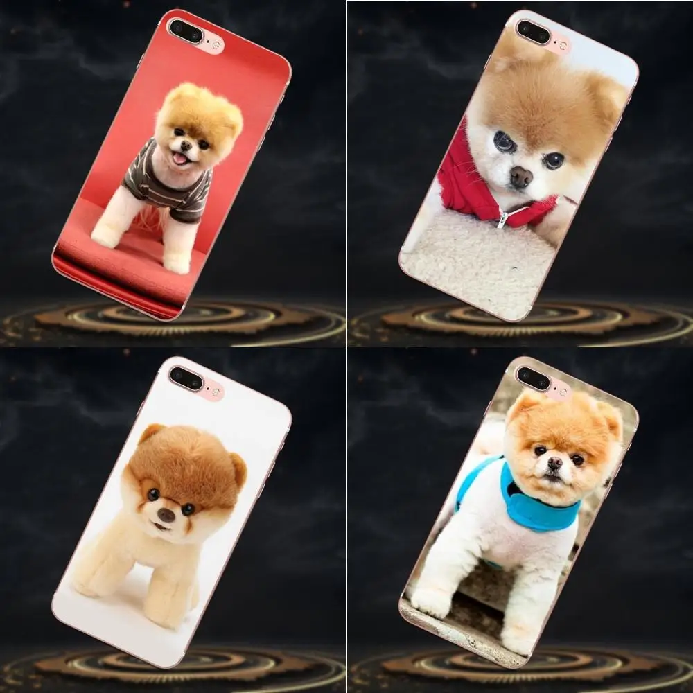 

Soft TPU Mobile Shell Boo Pomeranian Animals Dogs For Apple iPhone 4 4S 5 5C 5S SE 6 6S 7 8 Plus X XS Max XR
