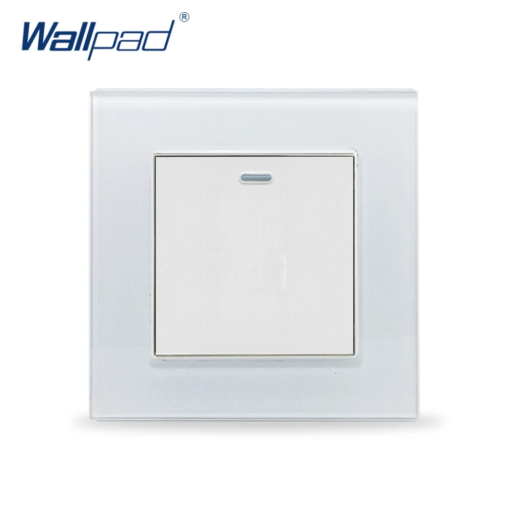 Reset Switch Wallpad Tempered Glass 110V 250V EU UK Standard Momentary