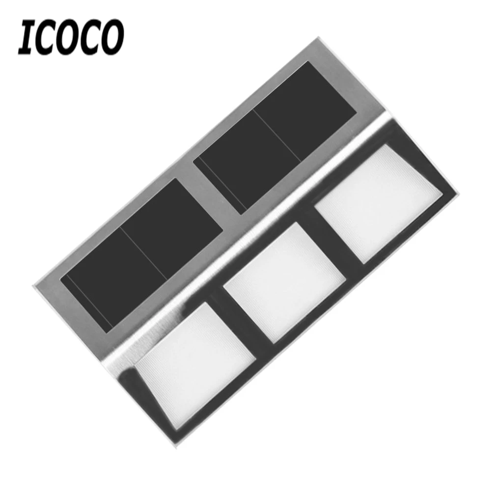 ICOCO 1 шт. 6 светодиодных современных солнечных ламп настенная лампа