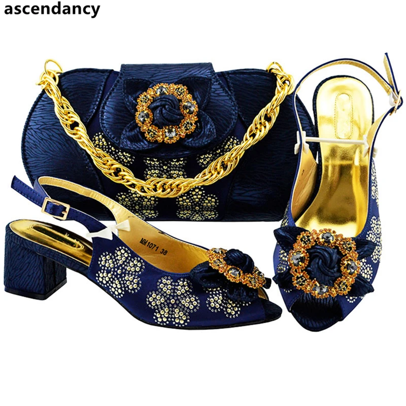 Assorti Le fuchsia bleu Conception Correspondant Or Chaussures water rose Ensemble Pour Italiennes purple Dernière Avec Italie bleu Sac D'été Green Royal Décoré Et Mariage Chaussure Pompes Marine Strass X1qw0B