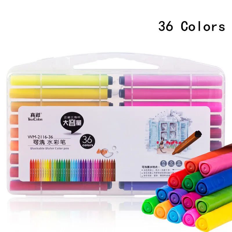 Color pen art marker drawing set colors children watercolor pen safe  non-toxic water washing graffiti health and environmental - Price history &  Review, AliExpress Seller - Ayron originality stationery Store