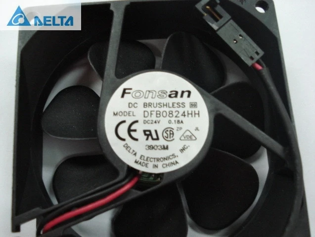 Для delta DFB0824HH 8 см 80 мм 8*8*2 5 80*80*25 8025 24В 0.18A инвертор Охлаждающий вентилятор|cooling fan|24v