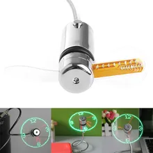 Durable Adjustable Cooling USB Gadget Mini Flexible LED Light USB Fan Time Clock Desktop Clock Gadget Cool Time Display