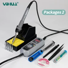 YIHUA 908D паяльник станция для пайки электронный компонент по Цельсию по Фаренгейту температура регулируемый паяльник