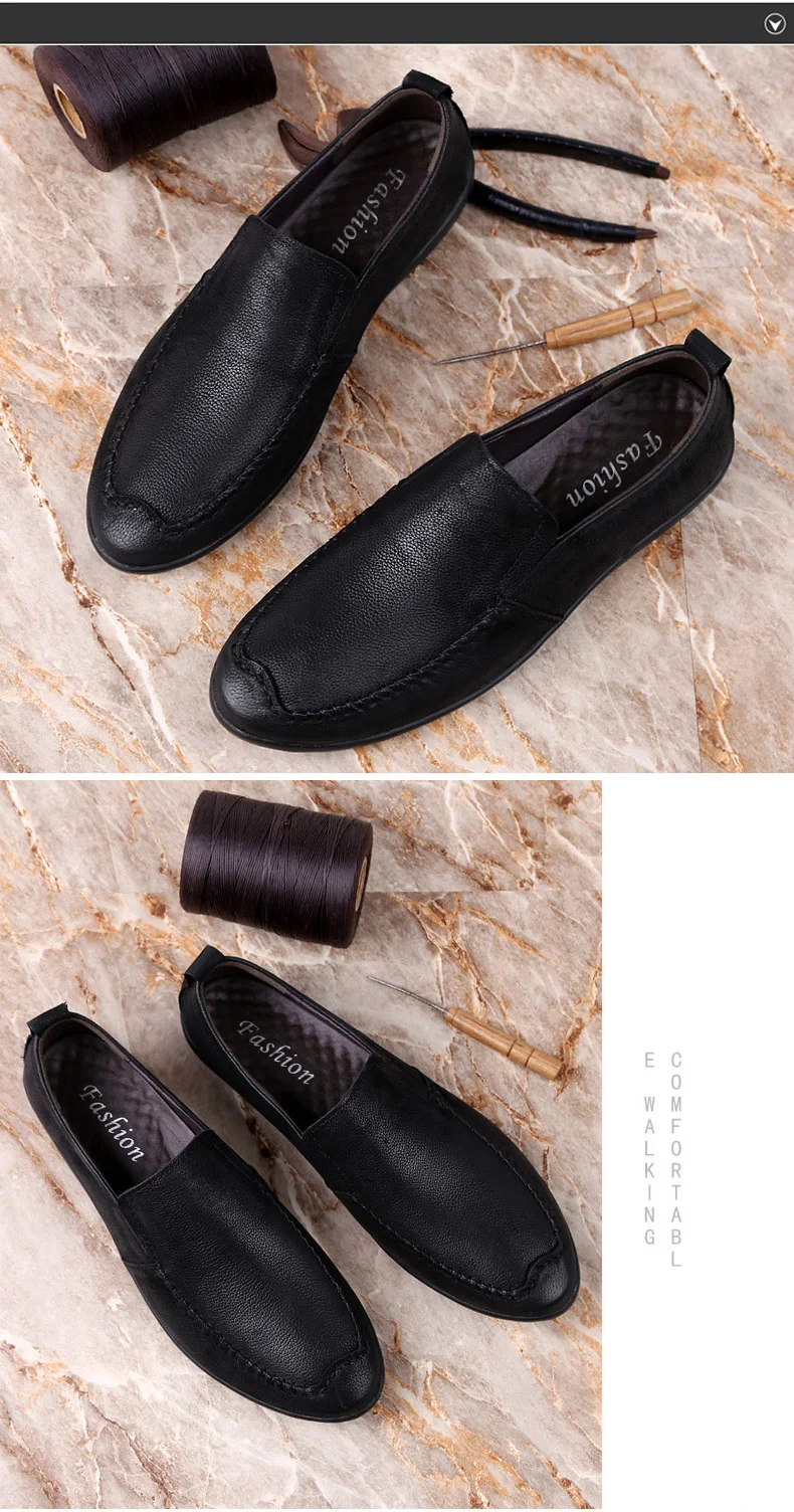 Мужская обувь; кожаная удобная модная мужская повседневная обувь; спортивная обувь; Chaussures; Мужская обувь без застежки на плоской подошве; zapatos hombre