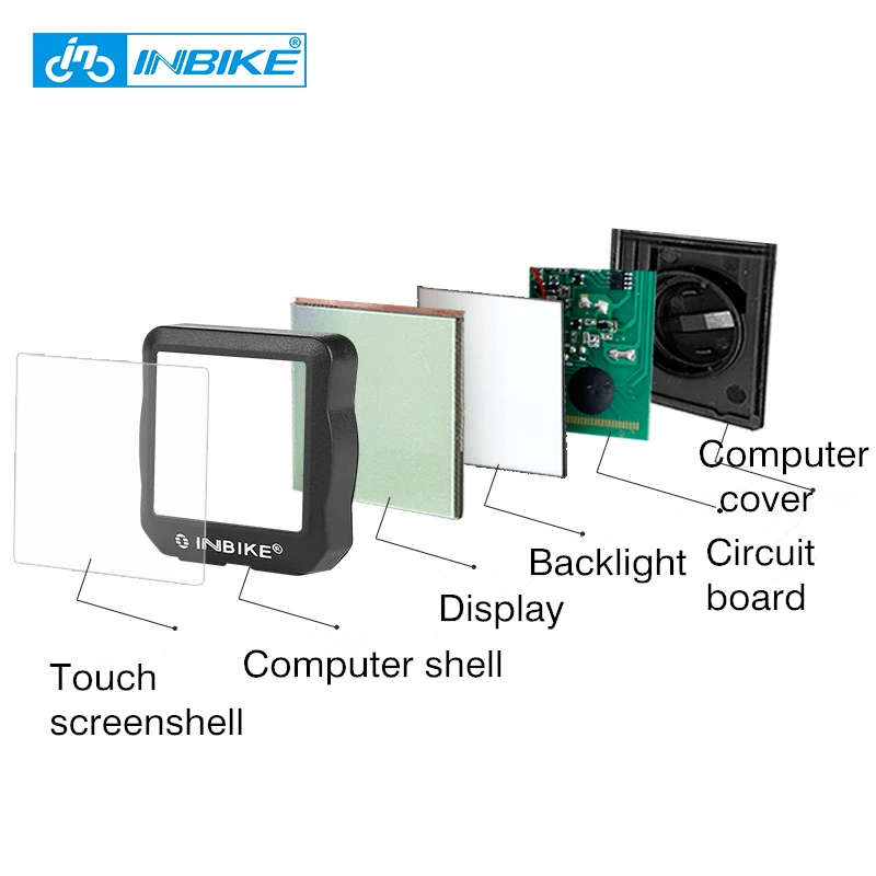 INBIKE проводной велосипедный Компьютер Водонепроницаемый Спидометр для велосипеда цифровая Подсветка непромокаемый одометр Часы Секундомер Аксессуары для велосипеда