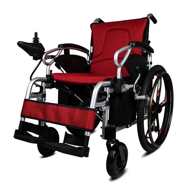 Economic Price Aluminum Hospital Medline Intelligent Automatic Folding Electric Power Wheelchair For Disabled People 1