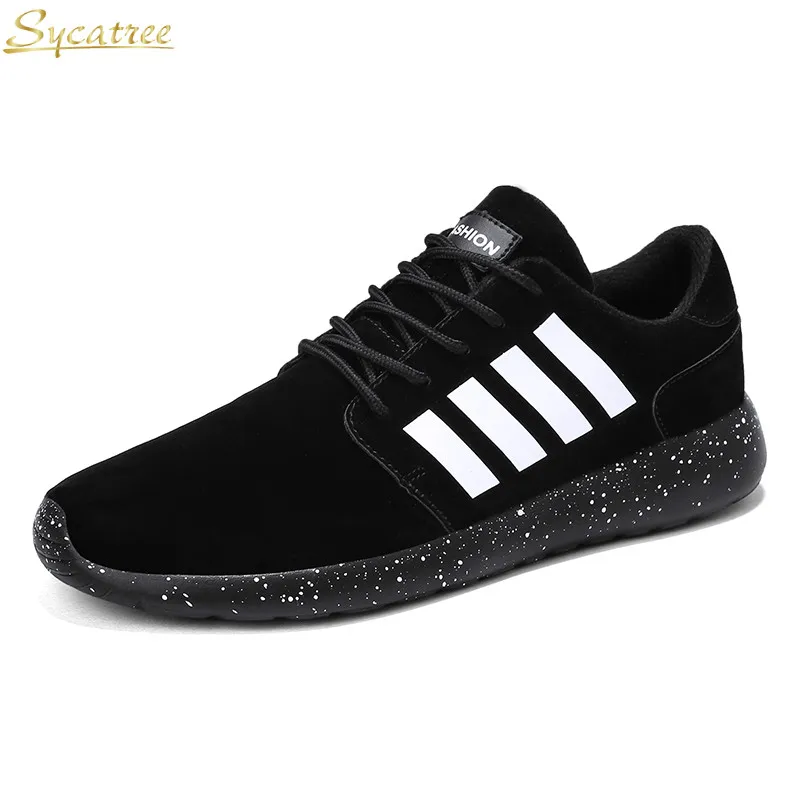 

Sycatree 2018 Unisex Leather Running Shoes for Men Women Outdoor Sport Sneakers Couples Flats BreathableShoes Chaussure Homme