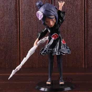 

Comic Naruto Shippuden Action Figure Akatsuki Konan Battle Ver. PVC Naruto Konan Figure Collectible Model Toy 22cm