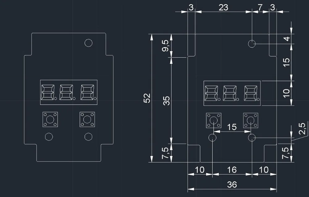 Три цифровых дисплея 72 Вт RS485 дифференциальная передача DMX512 декодер постоянного напряжения драйвер платы, светодиодный настенный светильник и т. Д