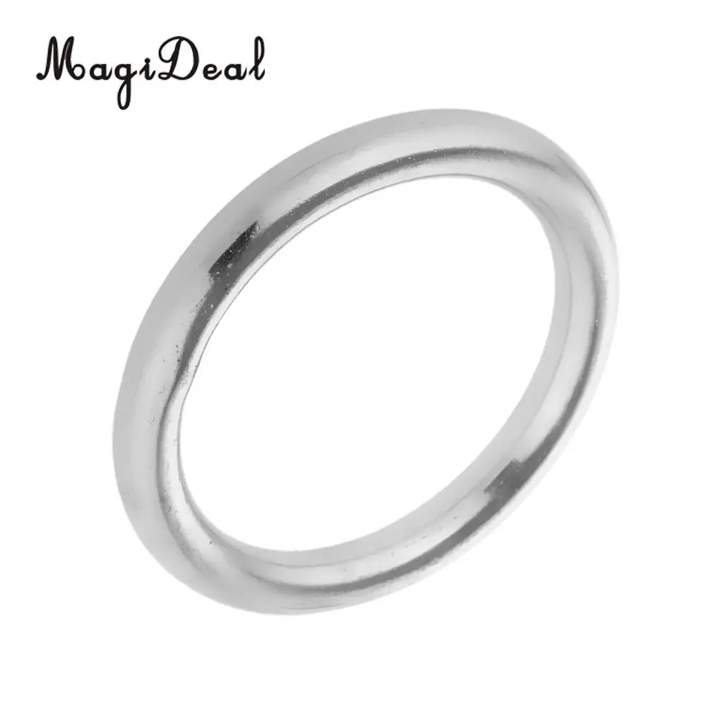 MagiDeal Multi-purpose 304 Stainless Steel Welded O Ring for Hand Bag Webbing Marine Boat DIY Hardware Accessories