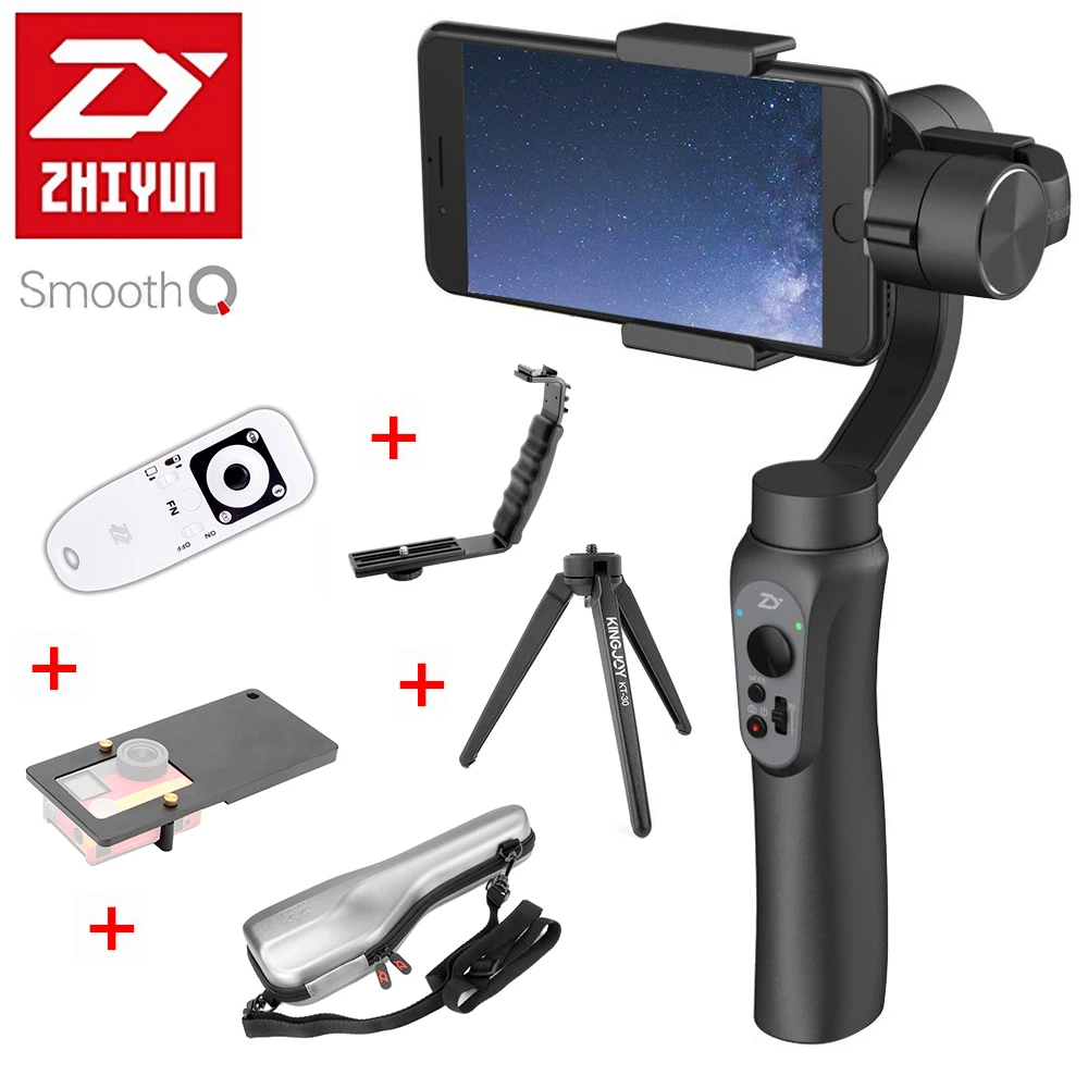 Zhiyun Smooth Q 3-Axis Handheld Smartphone Gimbal Stabilizer Smooth-Q VS Zhiyun Smooth 4 Model for iPhone X 8 7 Samsung S9 S8 S7