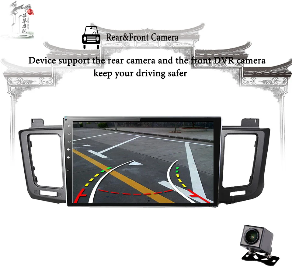 Top 2+32G Android 9.1 Auto 3/4G Car Radio Multimedia Video Audio Player WiFi Navigation GPS For Toyota RAV4 2013-18 Head Unit no DVD 4